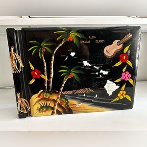 1950s Hand Painted Hawaii Photo Album Scrapbook
